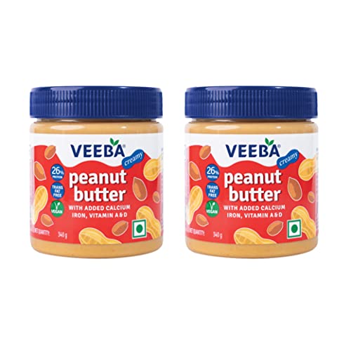 Image of Veeba Peanut Butter Creamy, 340g - Pack of 2