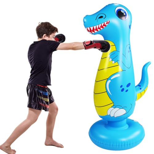 Schwere Boxsack für Kinder Boxen Dummy aufblasbare Dinosaurier kühlen Spaß Spielzeug für Jungen Sport Geschenke Outdoor-Aktivitäten Yard Games (Dinosaurier Blau) Schwere Boxsack für Kinder Boxen Dummy aufblasbare Dinosaurier kühlen Spaß Spielzeug für Jungen Sport Geschenke Outdoor-Aktivitäten Yard Games (Dinosaurier Blau)