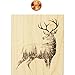 Inkadinkado Christmas Reindeer Mounted Rubber Stamp for Card Making and Scrapbooking, 3.5'' x 4'' x 1''