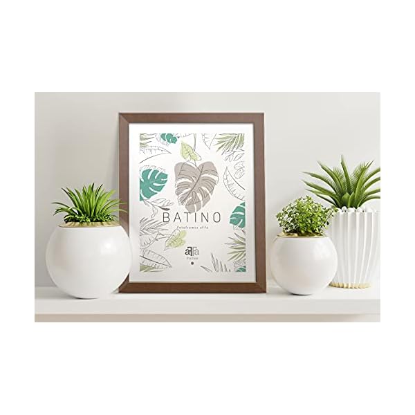 aFFa frames, Batino, Bilderrahmen aus Holz, hell, rechteckig, mit Acrylglasfront, HDF-Hintergrund, braun, A3, 29,7x42 cm – Bild 5