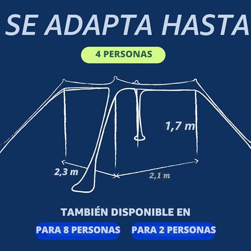 Miniatura 6 de Sun Ninja Tienda De Campaña De Playa Con Protección Upf50 , Incluye Pala De Arena, Estacas De Tierra Y Postes De Estabilidad, Toldo De Playa Desplegable Al Aire Libre Para Camping, Pesca, Diversión En