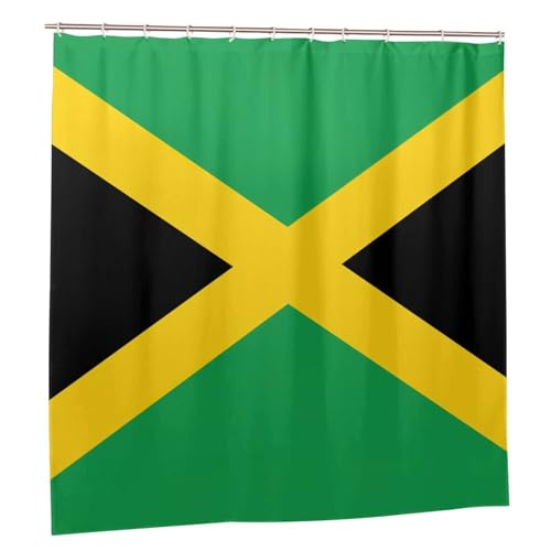 Rideau de douche Jamaïque en polyester 183x183 cm avec 12 œillets