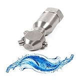 Pressure Wash 360 Degree Rotating Tank Washing Spray Nozzle, Stainless Steel Cleaning Nozzle, 3/4 Internal Thread Rotary Spray Nozzle Pipe Cleaner (56 * 122mm)