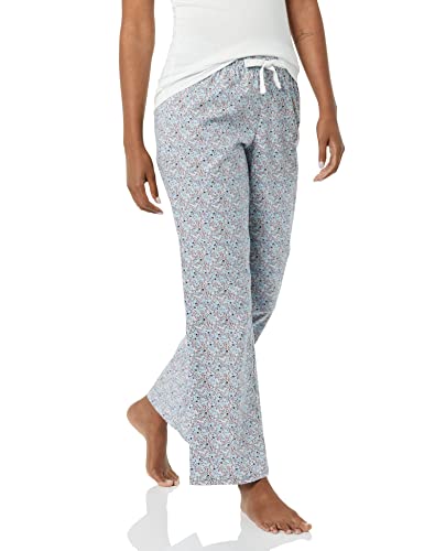 Image of Amazon Essentials Women's Cotton Pajama Pants, Breathable Poplin Sleep Pant with Drawstring Elastic Waist