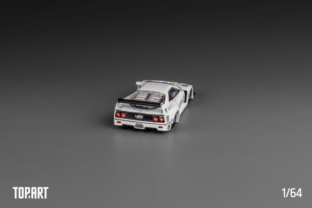 Amazon | Top Art 1/64 LBWK F40 White 完成品 TP0004 | ミニカー