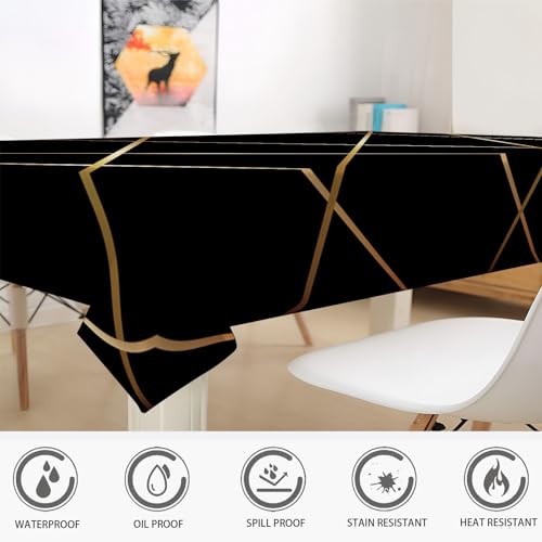 Nappe imperméable haut de gamme polyester motif géométrique chic