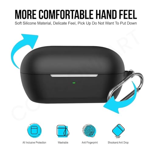 Image of Soft Silicone Case Cover for Sony WF-C710N | C710NSA (Black)