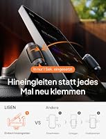 LISEN Handyhalterung Auto Magnet - 2026 für Magsafe Autohalterung Handyhalterung Auto Magsafe, Magnetische Handy Halterung Auto Magnethalterung für iPhone 17 Pro Max Air 16 15 14 13 12 (Android black) – Ansicht 2