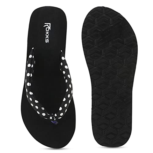 Image of ROKKS Woman's Fashionable Mid-Heel Sandals Flip-Flops Regular Wear Comfortable Slipper for Girls / Ladies(AE-Heel-031)