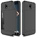 Galaxy J7 2018 Case, J7 Crown Case, J7 Refine Case, J7 Aero Case, Elegant Choise Hybrid Dual Layer Shockproof Wallet Case with Credit Card Slots Holder Protective Case for Samsung J7 2018(Black)