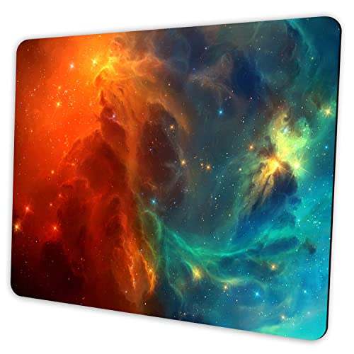 SHALYSONG Mouse pad Galaxy Computer Laptop Mousepad, Non-Slip, Washable Design ...