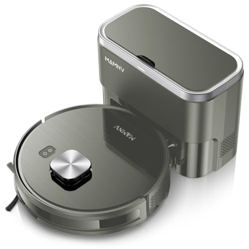 MAMNV Robot Vacuum and Mop, 11500 Pa Suction, 3-in-1 Robotic Vacuum with Smart LiDAR Navigation, 90 Day Self-Emptying,160 Min Runtime,App/Alexa/Voice Control, Ideal for Pet Hair, Carpet & Hard Floor
