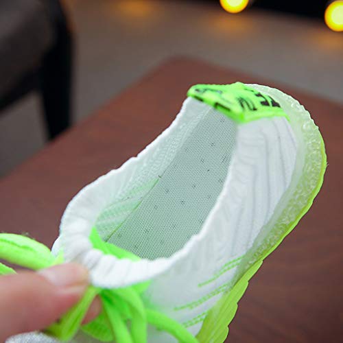 IWIHMIV Boys Girls Tennis Shoes Luminous Fashion Running Shoes Lightweight Walking Shoes Breathable Baby Shoes Boys3