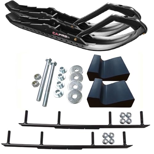 C&A Pro Black TMX Snowmobile Skis w/ 6