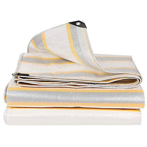 Cobertura de lona à prova d'água, toldo para barraca, dourado e prata, resistente, impermeável, lon