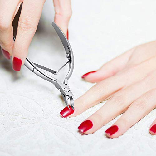 Bememo Nagelhautzange mit Nagelhautschieber Edelstahl Nagelhautentferner und Cutter Beauty-Tool für Fingernägel und… – Bild 8