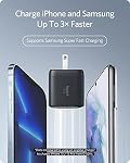 Anker USB C Charger, 715 Charger (Nano II 65W), GaN II PPS Fast Compact Foldable Charger for MacBook Pro/Air, Galaxy S20/S10, Dell, Note 20/10+, iPhone 15/Pro/Pro Max, iPad Pro, Pixel, and More