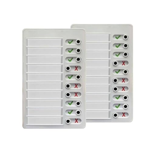 Chore Chart for Adults, Habit Tracker - Reusable to Do List and Memo Checklist with Daily Routine and Schedule Planner, Portable My Chores Checklist Task Board,Blank Planning Checklist List (2)