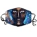 Produktbild Cool Girl Bright Eyes in Blue Universe Printed Mouth Masks Unisex Anti-dust Masks Reusable Face Mask