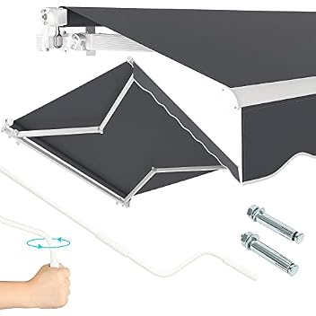 Dripex Gelenkarmmarkise 300 x 250 cm manuell wasserdicht und UV-beständig