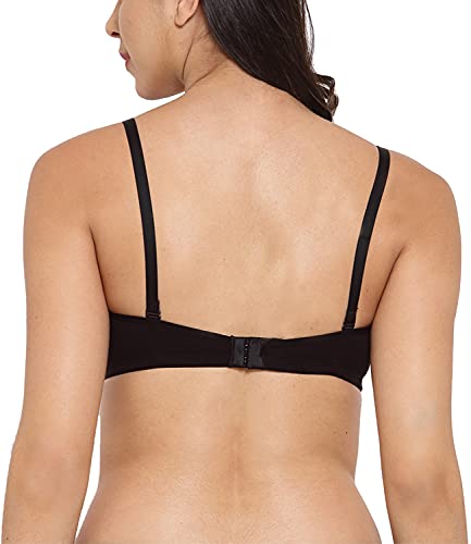 Image of Inner Sense Women's Soft Organic Cotton Bamboo Bra for Women I Comfortable, Padded, Wire Free, Smooth Straps, High Coverage Everyday Tshirt Bra for Women |
