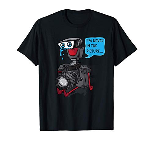 Sad Photo Camera Crying Photographer Joke Gift Photography Camiseta