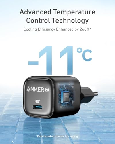 Anker 30W USB C-stekker, Anker Zolo Compact GAN-oplader - Verbeterde temperatuurregeling, klein ontwerp en 3x sneller opladen, compatibel met iPhone, iPad, Samsung, Pixel en meer - Afbeelding 5