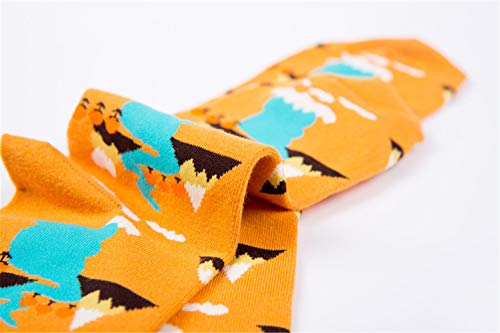 Andongnywell Unisex Colorful Socks Girls Novelty Socks Multicolor Fun Pattern Socks Casual Combed Cotton Crew Socks (Multicolor 5) #TOP1