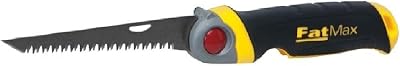 Stanley Fmht0-20559 Scie pour Usage Général Gamme Fatmax – Découpe du Plâtre – 8 dents/Pouce – denture Triple Biseaux – 3 Angles de Blocage – Système de Verrouillage – Poignée Bi matière Jaune