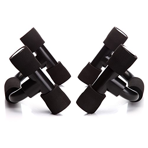 Readaeer Push Up Bars Gym Exercise Equipment Fitness 1 Pair Pushup Handles With Cushioned Foam Grip And Non-Slip Sturdy Structure Push Up Bars For Men & Women (Black) #TOP7