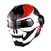 SKLLA Casque de Motocycliste certifié D.O.T Casque de Masque Ouvert Flip Casco Motco Cross, Transformers Iron Man - M, L, XL,M