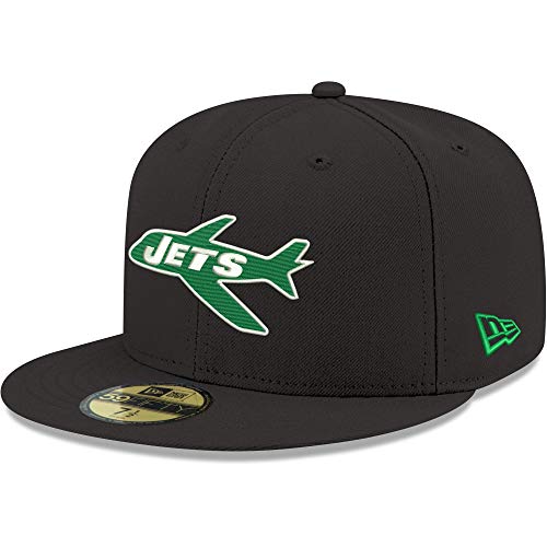 Bonnet ajusté New York Jets Omaha Throwback 59FIFTY New Era noir
