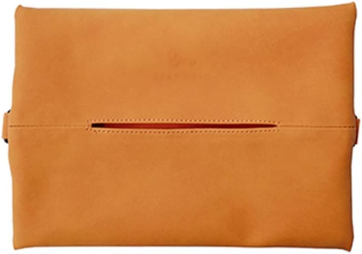 超目玉 Colijol ナプキンオーガナイザーティッシュボックスカバー車のティッシュホルダー サンバイザーナプキンホルダー サンバイザー シートバック装飾用カーレザーティッシュケースホルダー 色 青 オレンジ