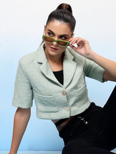 Image of KOTTY Bold & Beautiful Women's Solid Color Blazer - The Ultimate Style Statement