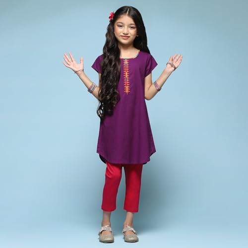 Image of BIBA Girls Kurta Suit Set