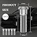 5PCS Car Wheel Studs Kit,M12x1.5 Steel Car Lug Bolts for Holding Wheel Securely Compatible with Chevrolet Lexus Toyota Scion,Cars Parts Wheels Bolts OEM#610-266 90942-02049