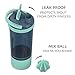 Artoid Mode 24oz Motivational Workout Sports Protein Shaker Mixer Bottle with Storage Container, Smoothie Cup with Shaker Balls & Mixing Grids BPA Free