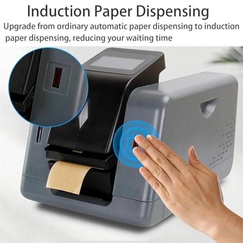 Taglierina elettrica per nastro adesivo, dispenser automatico per nastri gommati attivati dall'acqua, 3 modalità di lavoro, lunghezze preimpostate, adatto per 3-10 cm di larghezza