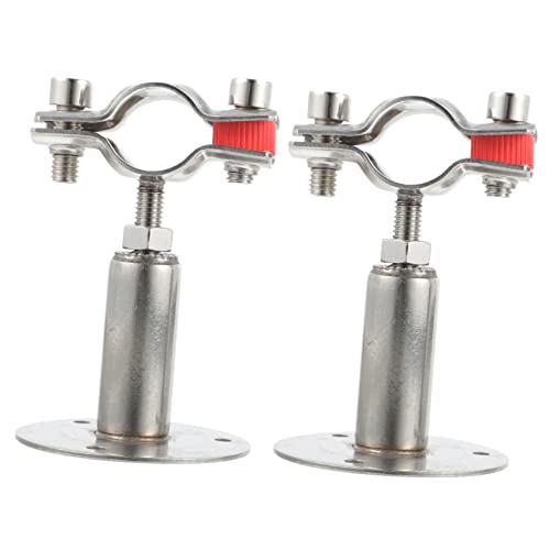 DIYEAH 2piezas Soporte De Tubería De Acero Inoxidable Clip De Fijación Para Manguera Abrazadera De Soporte De Manguera Ajustable Para Fijar Tubos Paredes