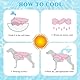 Hundekühlweste, Verdunstungskühlmantel für Hunde mit Geschirr-D-Ringen und verstellbarem Reißverschluss, Sicherheitsreflektierende EIS-Kühljacke für Welpen, Sonnenfeste Sommer-Kühlweste für Hunde, S