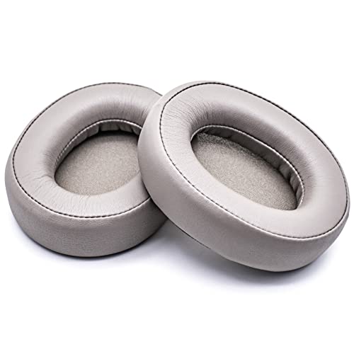ZIXUANCUSHION Ear Pads Compatible with ATH-SR50BT Headphones, Protein Leather/Memory Foam Ear Cushions (Brown-Gray)