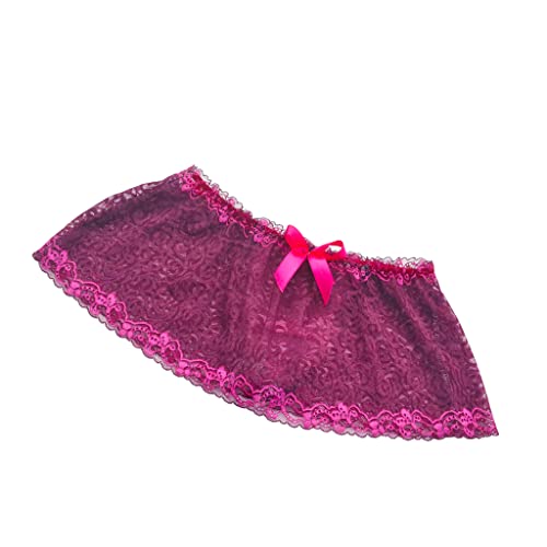 AGJGFM Mens Lace sissy pouch panties skirted thong bikini underwear