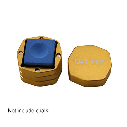 Cueelf Magnetic Pool Cue Chalk Holder Billiard Cue Chalk Carrier Case For Billiard Cue Snooker Accessory-1Pc-Gloden #TOP3