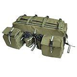 UNISTRENGH ATV Cargo Bag Rear Rack Gear Bag 600D Waterproof Oxford with Reflective Stripe Topside Bu