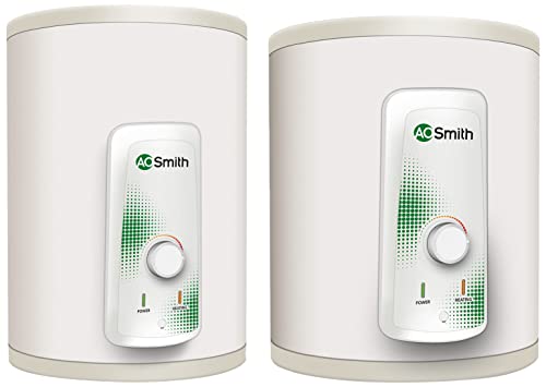 AO Smith HSE-VAS-015-15-Litre Storage Water Heater (White) & HSE-VAS-X-25 Litre Storage Vertical Water Heater White 5 Star Combo