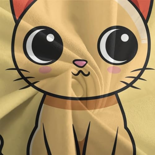Parure de lit chat 3D housse de couette microfibre 200x200cm avec 2 taies - 7