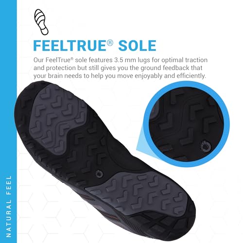 Xero Shoes Tênis masculino Mesa Trail II – Tênis leve para trilha descalço, Aço cinza/laranja, 8
