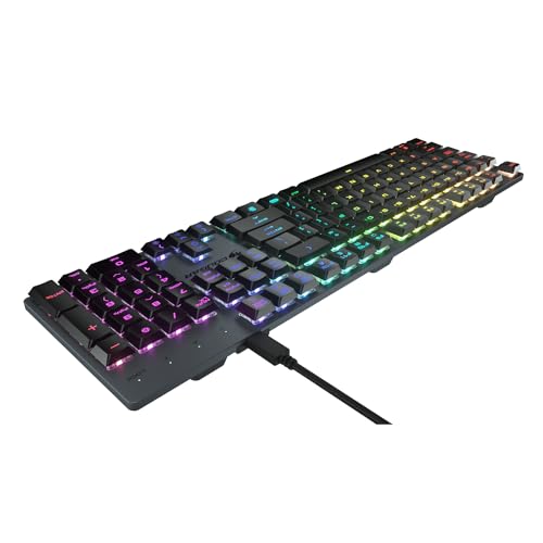 GAMING | TASTIERA GAMING | TASTIERA GAMING LUXLIM MECANICA RGB RED SWITCH ALU NERO - Interruttori ottici-meccanici - Spessore 20 mm - Telaio in alluminio CNC - Design ergonomico - Tastiera gaming - Immagine 4