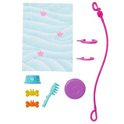 Barbie, Conjunto de Brinquedo, Passeio de Animais de Estimação com Cadeira de Rodas, 1 Boneca, 2 Cac