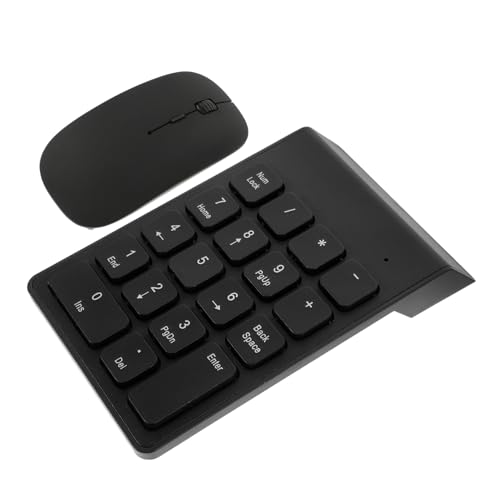VERDANVERSE Clavier Numérique sans Fil et Souris sans Fil Portable pour Ordinateur Portable, Ensemble Compact Léger en Abs, Usage Bureau et Maison, Noir, Haute Précision, Accessoires